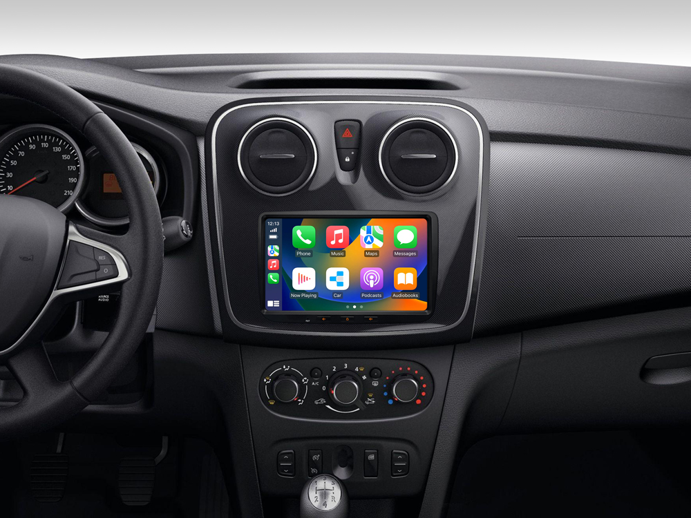 D9-DAC Premium Flex Android Autoradio für Dacia Sandero / Duster / Renault Captur mit 4 x 100W Class-D Verstärker, 8 Zoll Display (hochauflösend), Inkl. Head-up-Display, Apple CarPlay und Android Auto – Bild 4