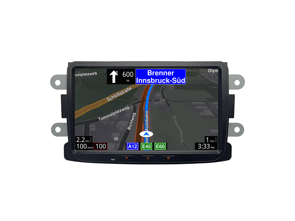 D9-DAC Premium Flex Android Autoradio für Dacia Sandero / Duster / Renault Captur mit 4 x 100W Class-D Verstärker, 8 Zoll Display (hochauflösend), Inkl. Head-up-Display, Apple CarPlay und Android Auto – Bild 6