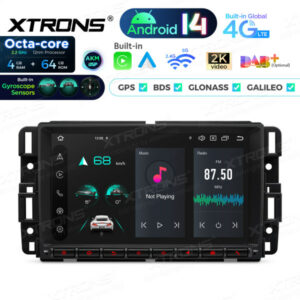 PX84JCCLGS 8-Zoll-Autoradio mit 4+64 GB Octa-Core-Prozessor, Android 14, AKM DSP, globalem 4G und Gyroskopen für Chevrolet/Buick/GMC/HUMMER