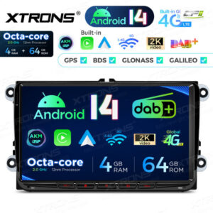 Android Autoradio Xtrons für Volkswagen/Seat/Skoda 4/64 GB – Bild 9