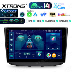 PXP14M639GDAB 10,1 Zoll Autoradio mit 4 GB RAM + 64 GB ROM, integriertem DAB+, AKM DSP, globalem 4G, IPS-Display, Gyroskopsensoren und Android 14 für Mercedes-Benz Viano W639/Vito W639 (2004–2014)