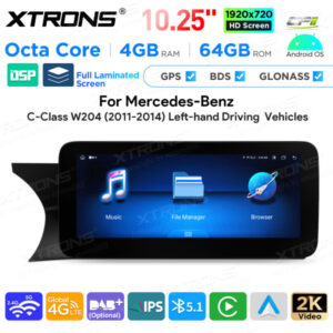 Android Autoradio Xtrons für Mercedes-Benz C-Klasse W204 4/64 GB – Bild 5