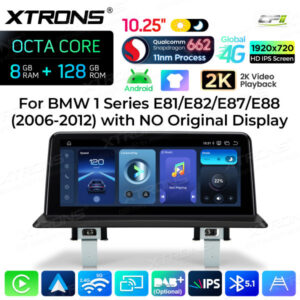 Android Autoradio Xtrons für BMW 1er ohne Originaldisplay 8/128 GB