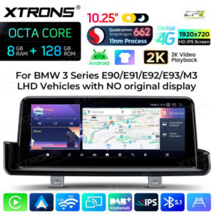 Android Autoradio Xtrons für BMW 3er LHD ohne Originaldisplay 8/128 GB – Bild 7