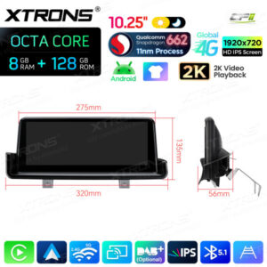 Android Autoradio Xtrons für BMW 3er LHD ohne Originaldisplay 8/128 GB – Bild 19