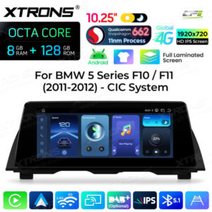 Android Autoradio Xtrons für BMW 5er F10/F11 mit CIC-System 8/128 GB – Bild 4