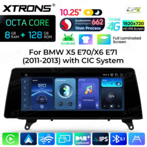 Android Autoradio Xtrons für BMW X5 E70/ X6 E71 LHD mit CIC-System 8/128 GB – Bild 5