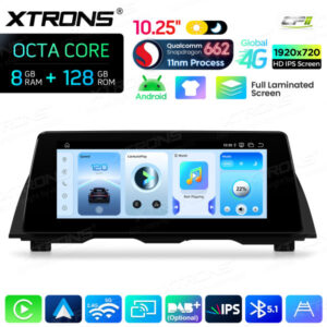 Android Autoradio Xtrons für BMW 5er F10/F11 mit NBT-System 8/128 GB