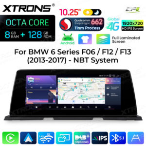 Android Autoradio Xtrons für BMW 6er F06/F12/F13 mit NBT-System 8/128 GB – QBBH14NB12SX-03 CPII