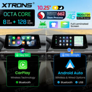 Alternative view of QBBH14NB12X5N 10,25 Zoll 8+128 GB Android Autoradio mit Qualcomm Snapdragon 662, volllaminiertem Bildschirm, globalem 4G für BMW X5 F15/X6 F16 mit NBT-System