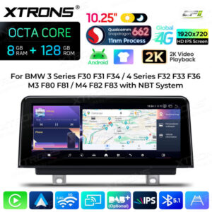 Android Autoradio Xtrons fürBMW 3er/4er/M3/M4 NBT-System 8/128 GB – QBBH14NBTH-02 CPII