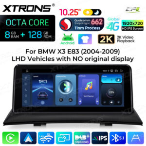Android Autoradio Xtrons für BMW X3 E83 ohne Originaldisplay 8/128 GB