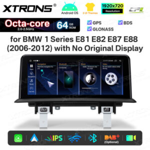 Android Autoradio Xtrons für BMW 1er E81/E82/E87/E88 2/64 GB – QTB1087UNL-02 CPII