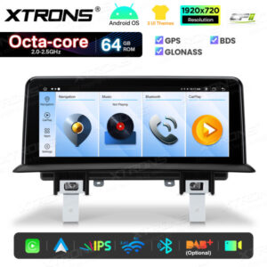 Android Autoradio Xtrons für BMW 1er E81/E82/E87/E88 2/64 GB – QTB1087UNL-03 CPII