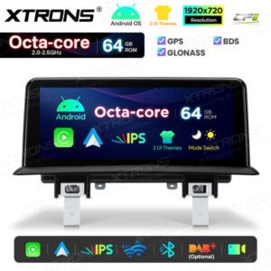 Android Autoradio Xtrons für BMW 1er E81/E82/E87/E88 2/64 GB – QTB1087UNL-04 CPII