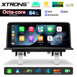 Android Autoradio Xtrons für BMW 1er E81/E82/E87/E88 2/64 GB – QTB1087UNL-05 CPII