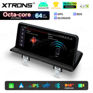 Android Autoradio Xtrons für BMW 1er E81/E82/E87/E88 2/64 GB – QTB1087UNL-10 CPII