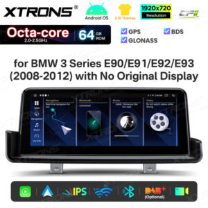 Android Autoradio Xtrons für BMW 3er E90/E91/E92/E93 4/64 GB – QTB1090UNL-03 CPII