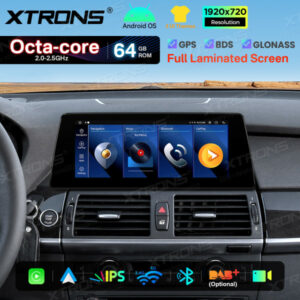 Alternative view of QTB10X5CCL 10,25 Zoll Autoradio für BMW X5 E70/X6 E71 CCC LHD Octa-Core 64 GB Tag- und Nachtmodus, Android-Navigationssystem, Multimedia-Player