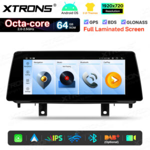 QTB10X5NB 10,25 Zoll Autoradio für BMW X5 F15/X6 F16, Octa-Core-Prozessor, 64 GB Speicher, volllaminiertes Display, Tag- und Nachtmodus, Android-Navigationssystem, Multimedia-Player