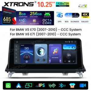 Android Autoradio Xtrons für BMW X5 E70/X6 E71 mit CCC-System 8/256 GB – Bild 7