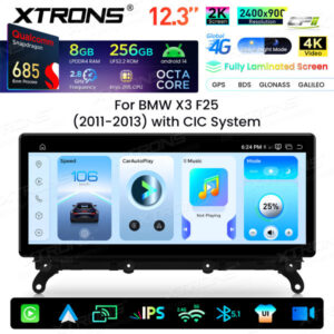Android Autoradio Xtrons für BMW X3 F25 CIC System 8/256 GB – QWBX24CIB12X3-01 CPII