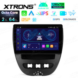 Android Autoradio Xtrons für Toyota Aygo / Peugeot 107 / Citroën C1 2/64 GB