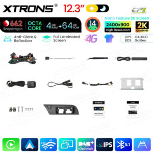 Android Autoradio Xtrons für Audi A4/A5 2009-2016 4/64 GB – QBA24A4CL-12 CPII