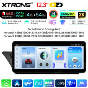 Android Autoradio Xtrons für Audi A4/A5 2009-2016 4/64 GB