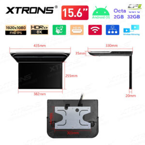 15,6 Zoll 1920x1080P Quad-Core Android Auto-TV-Dach-Multimedia-Player mit Touchscreen – Bild 17