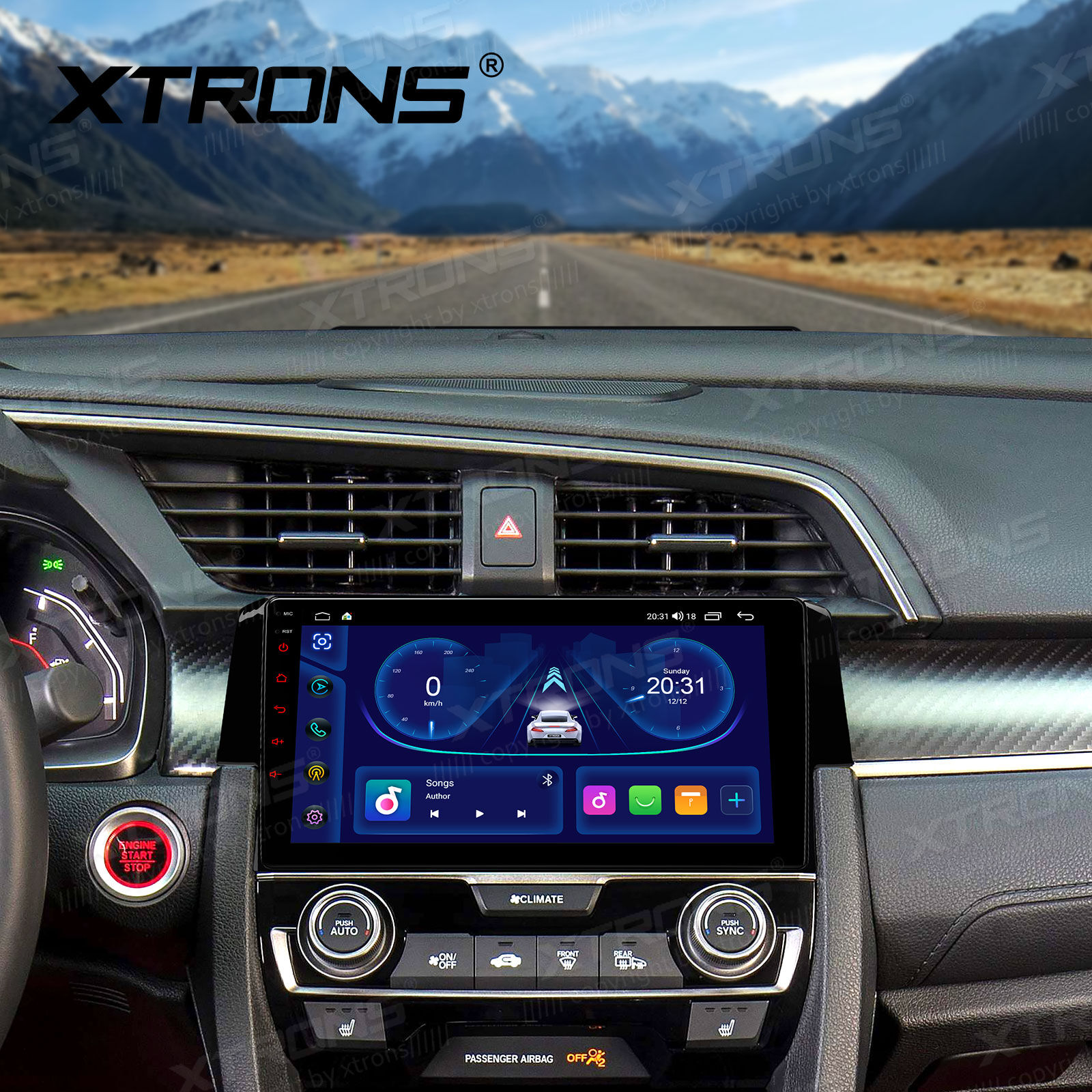 Android Autoradio Xtrons für Honda Civic 2015-2022 4+64GB – Bild 11