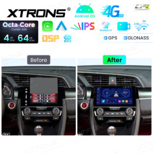 Android Autoradio Xtrons für Honda Civic 2015-2022 4/64 GB – Bild 3