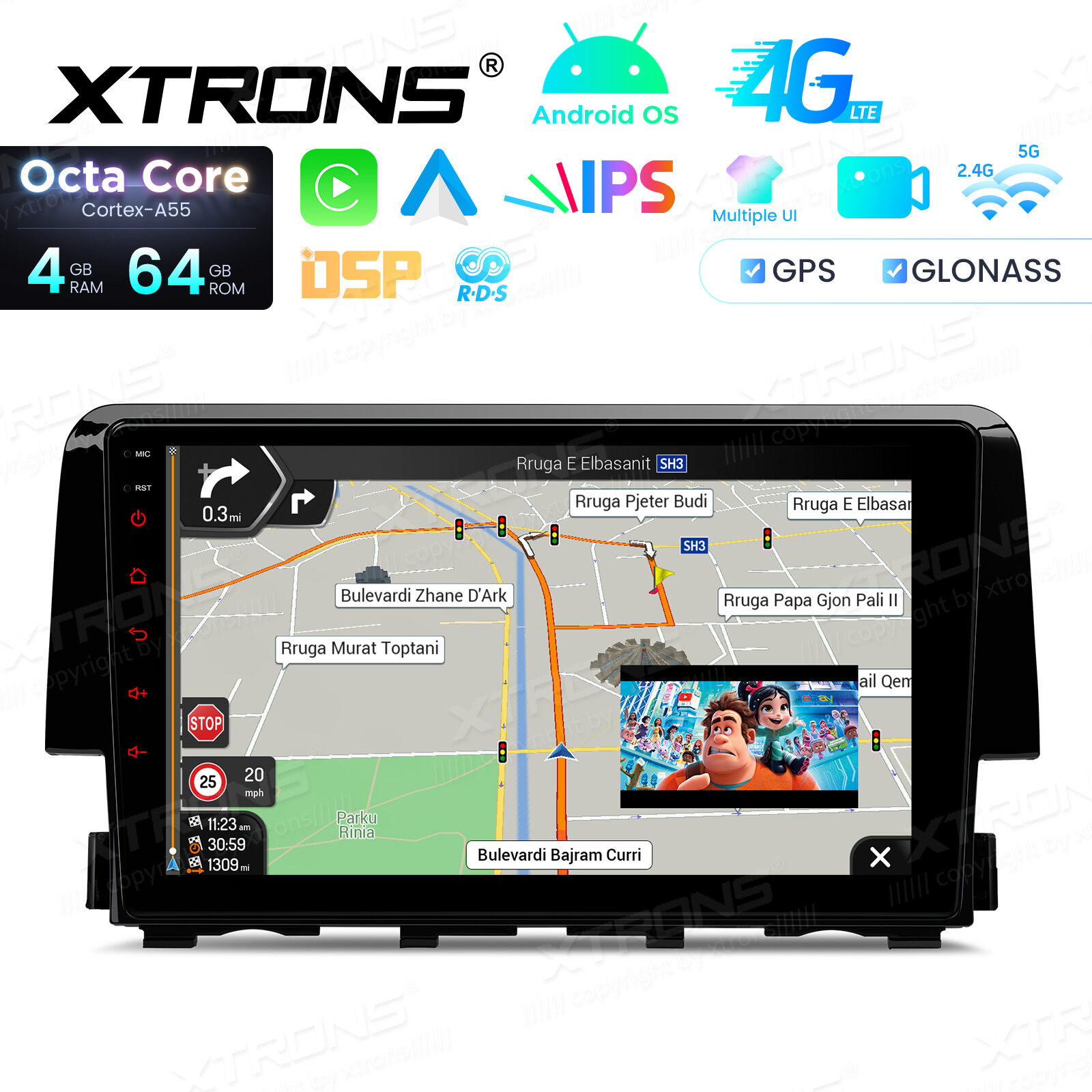 Android Autoradio Xtrons für Honda Civic 2015-2022 4+64GB – Bild 8