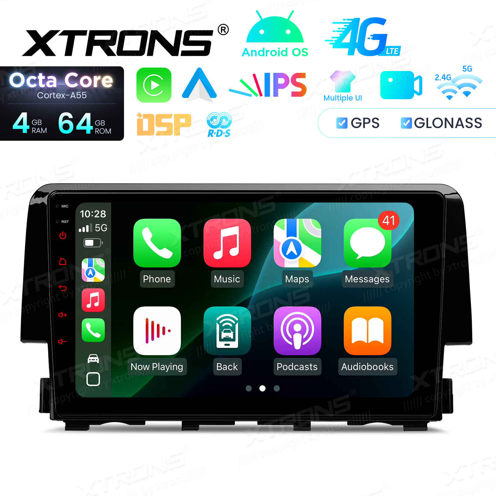 Android Autoradio Xtrons für Honda Civic 2015-2022 4+64GB – Bild 6