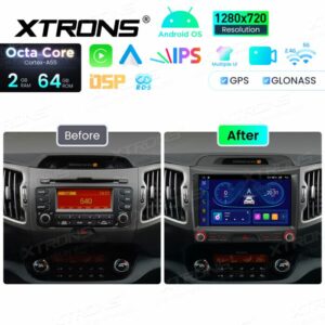 Alternative view of Android Autoradio Xtrons für Kia Sportage Serie 3 2010-2015 2+64GB