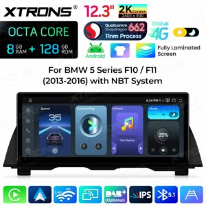 Android Multimedia Player Xtrons für BMW 5er F10/F11 NBT-System 8/128 GB