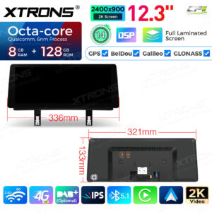 Android Autoradio Xtrons für BMW 1er E81/E82/E87/E88 2006-2012 ohne Originaldisplay 8/128GB 12,3 Zoll – Bild 15