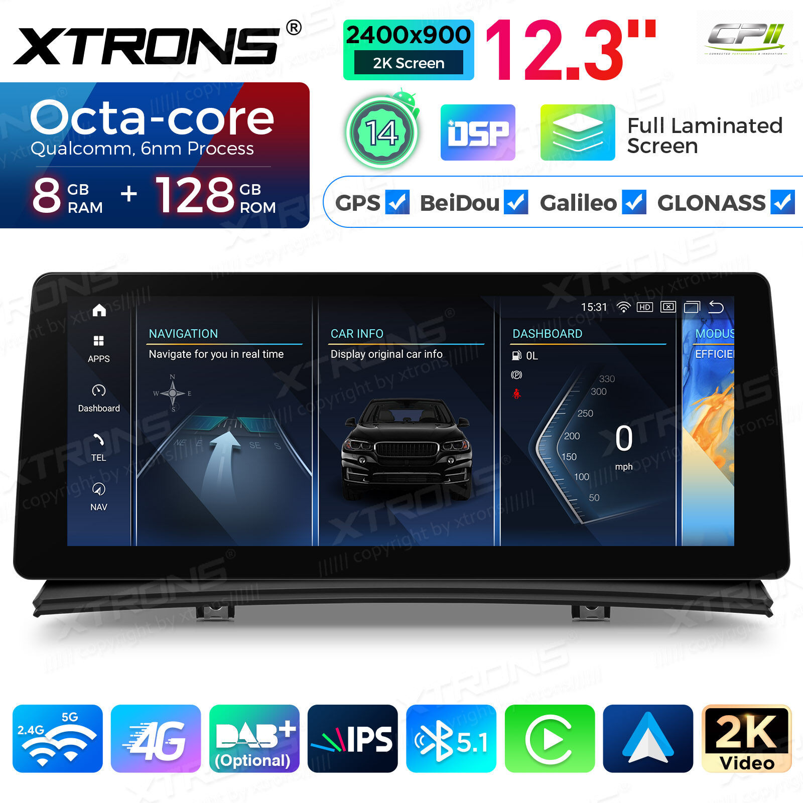 Android Autoradio Xtrons für BMW X3 E83 (2004-2009) mit M-ASK System – Bild 5
