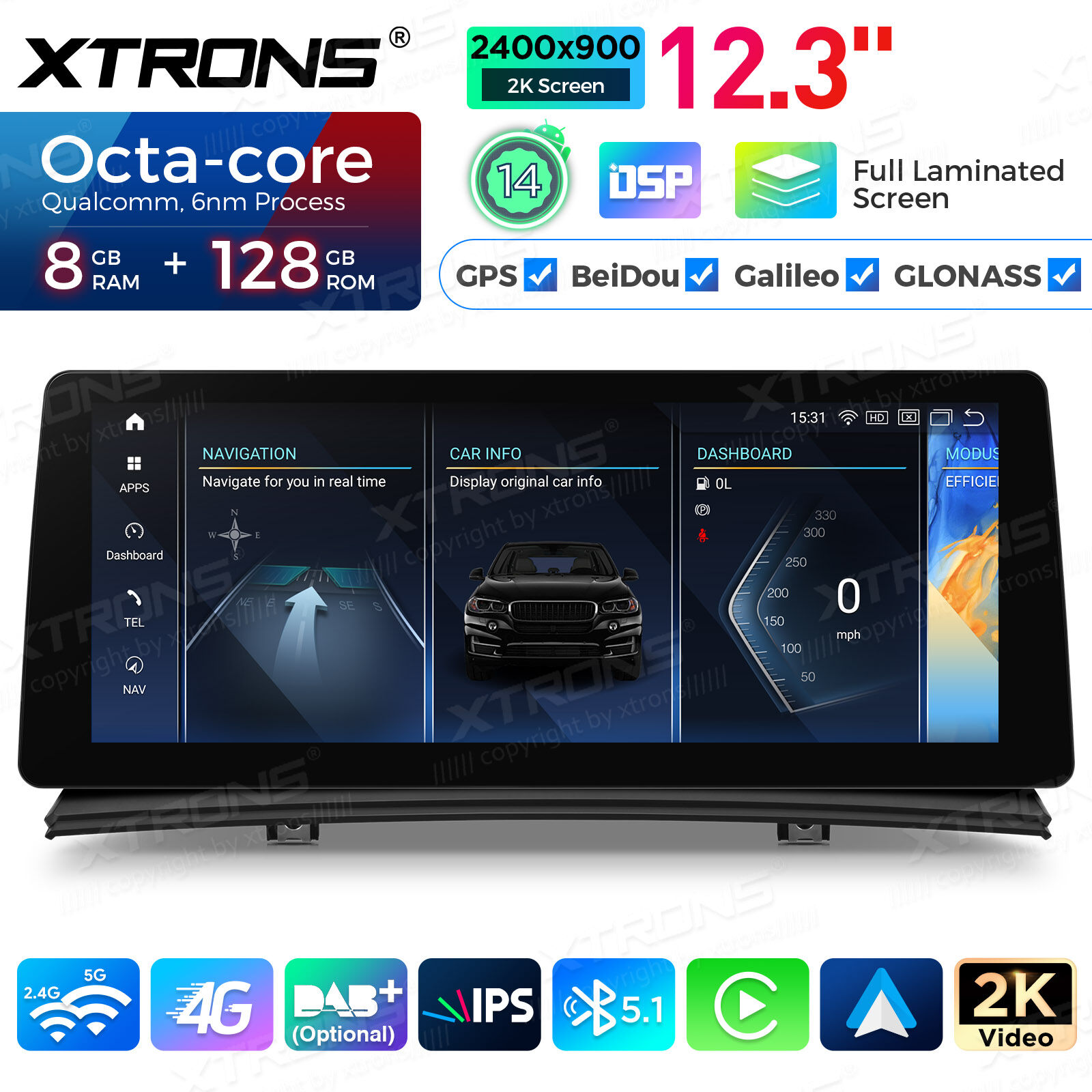 Android Autoradio Xtrons für BMW X3 E83 (2004-2009) mit M-ASK System – Bild 5