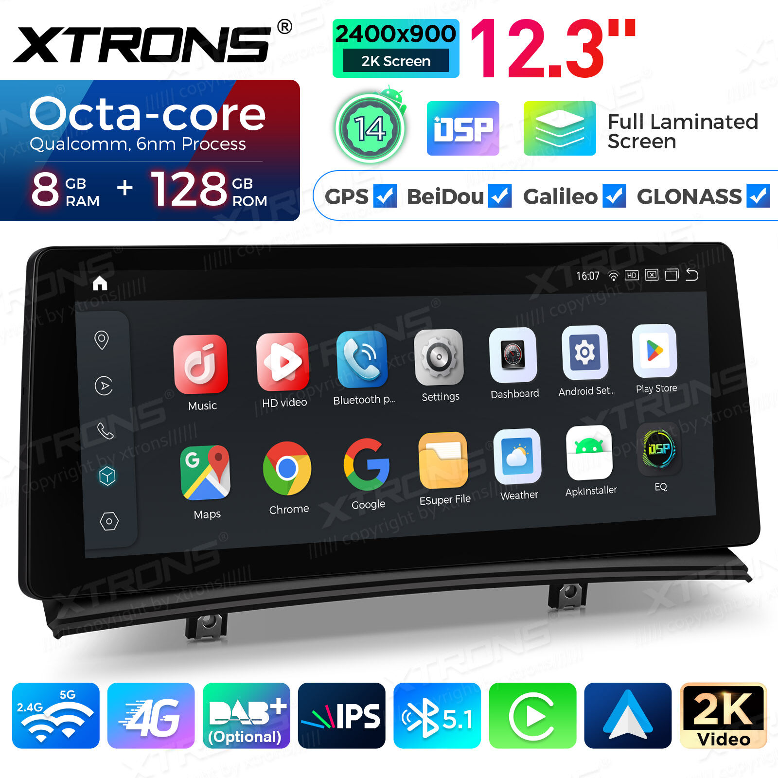 Android Autoradio Xtrons für BMW X3 E83 (2004-2009) mit M-ASK System – Bild 9