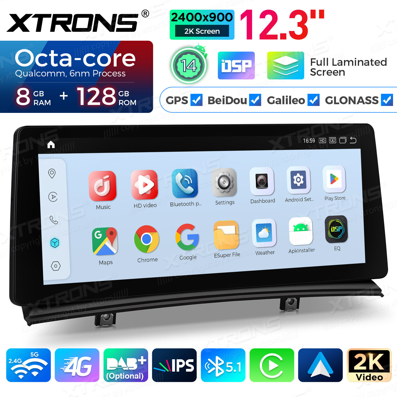 Android Autoradio Xtrons für BMW X3 E83 (2004-2009) mit M-ASK System – Bild 11