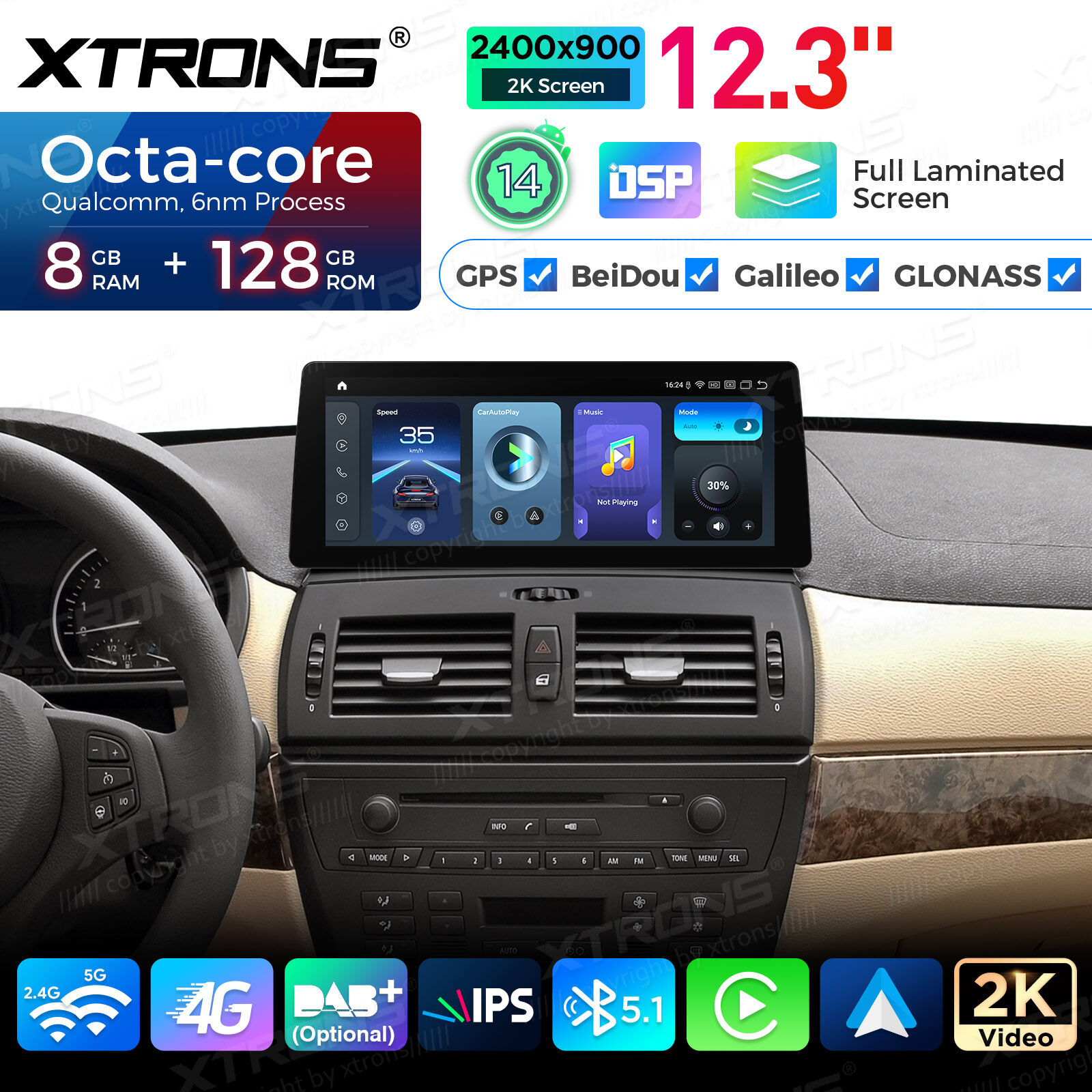 Android Autoradio Xtrons für BMW X3 E83 (2004-2009) mit M-ASK System – Bild 16