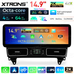 Android Autoradio Xtrons für Mercedes-Benz M-Klasse W166 / GL-Klasse X166 4/64 GB – Bild 5