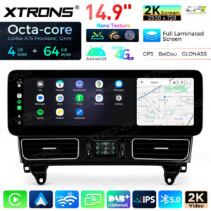 Android Autoradio Xtrons für Mercedes-Benz M-Klasse W166 / GL-Klasse X166 4/64 GB – Bild 7