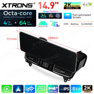 Android Autoradio Xtrons für Mercedes-Benz M-Klasse W166 / GL-Klasse X166 4/64 GB – Bild 13