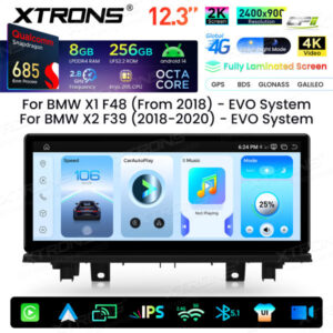 Android Autoradio Xtrons für BMW X1 F48/X2 F39 EVO System 8/256 GB – QWBX24EVB12X1N-03 CPII