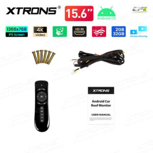 15,6-Zoll-IPS-Bildschirm, ausklappbarer Android-Autodach-Multimedia-Player – Bild 21