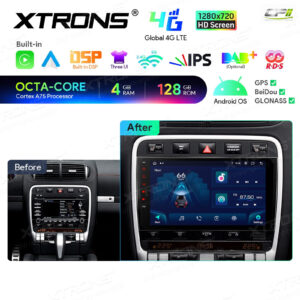 Android Autoradio Xtrons für Porsche Cayenne mit Harman-Kardon- oder BOSE-Soundsystem 4/128 GB – IAH94CYPL04 CPII
