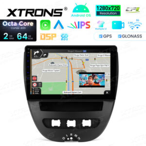 Android Autoradio Xtrons für Toyota Aygo /Peugeot 107 /Citroen C1 (2005-2014) 2/64 GB – IDSP10AGT-06 CPII