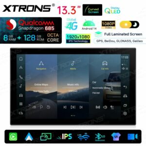 Android Autoradio Xtrons für Range Rover L405/L494 mit Bosch-System 8/128 GB